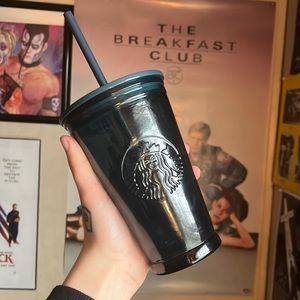 Blue 16oz glass Starbucks glass !!